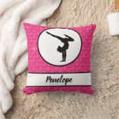 キルテッドホットピンクラインフェイクストーンのハンドスタンド クッション (ブランケット)