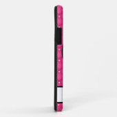 キルテッドホットピンクラインフェイクストーンのハンドスタンド Case-Mate iPhoneケース (裏面/右)