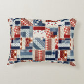 キルテッドルック装飾用クッション アクセントクッション (裏面)