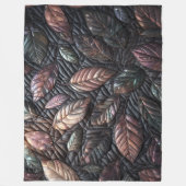 キルテッド虹色離れデザイン フリースブランケット (正面)