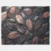 キルテッド虹色離れデザイン フリースブランケット (正面(横))