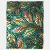 キルテッド虹色離れデザイン フリースブランケット (正面)