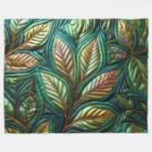 キルテッド虹色離れデザイン フリースブランケット (正面(横))