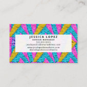 キルテフェイクッドカラフルプロフェッショナル名刺 名刺 (裏面)