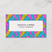 キルテフェイクッドカラフルプロフェッショナル名刺 名刺 (正面)