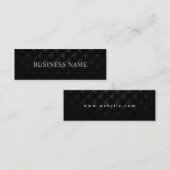 キルテモダンッドブラックレザープロフェッショナル スキニー名刺 (正面/裏面)