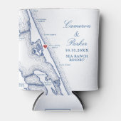 キルデビルヒルズのSea Ranch Resortの結婚式の引き出物 缶クーラー (正面)