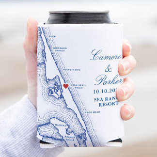 キルデビルヒルズのSea Ranch Resortの結婚式の引き出物 缶クーラー