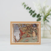 キルデ賛美アの聖ブリジット人の像 ポストカード (スタンド正面)