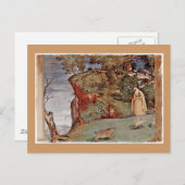 キルデ賛美アの聖ブリジット人の像 ポストカード (正面/裏面)