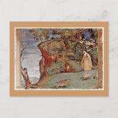 キルデ賛美アの聖ブリジット人の像 ポストカード (正面)