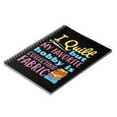 キルトだけど趣味お気に入りのは織物の集め ノートブック (左側)