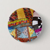 キルトとキルティングのカスタマイズ 缶バッジ (正面)