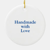 キルトと縫製の時間オーナメント セラミックオーナメント (裏面)