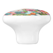 キルトと花のバニー セラミックノブ (側面)