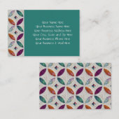 キルトにされたろうけつ染めの名刺 名刺 (正面/裏面)