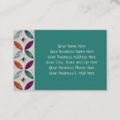 キルトにされたろうけつ染めの名刺 名刺 (正面)