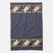 キルトにされたクリスマスの天使手タオル キッチンタオル (縦)