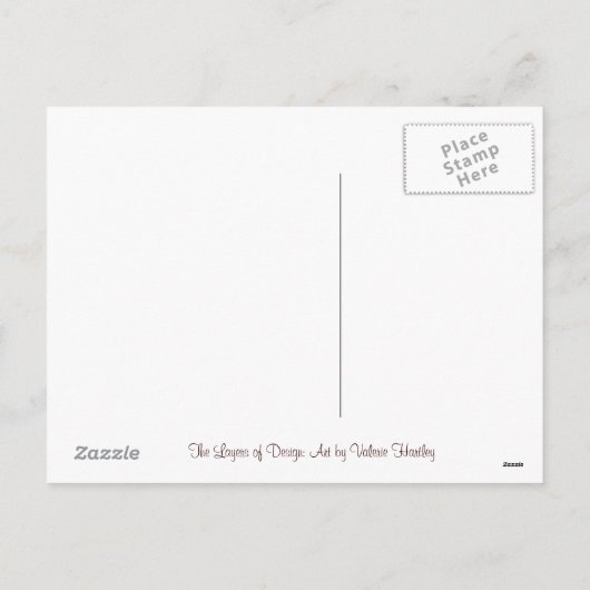 キルトにされたクリスマスの郵便はがき シーズンポストカード (裏面)