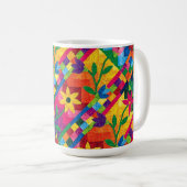 キルトにされたコーヒーのマグ コーヒーマグカップ (正面右)