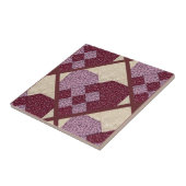 キルトにされたハート タイル (側面)