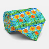 キルトにされたヒマワリ ネクタイ (ロール)