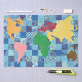 キルトにされた世界のティッシュペーパー 薄葉紙 (クラフト)