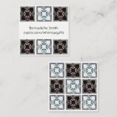 キルトにされた名刺 スクエア名刺 (正面/裏面)