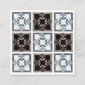 キルトにされた名刺 スクエア名刺 (裏面)