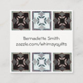 キルトにされた名刺 スクエア名刺 (正面)