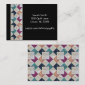 キルトにされた名刺 名刺 (正面/裏面)