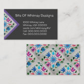 キルトにされた名刺 名刺 (正面/裏面)