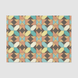 キルトにされた幾何学的なパターンティッシュペーパー 薄葉紙