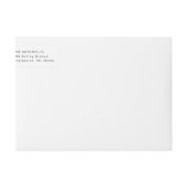 キルトにされた感謝しているラップアラウンドの差出人住所ラベル ラップアラウンドラベル (正面)