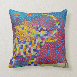 キルトにされた象 クッション