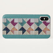 キルトにされたiPhone Xの箱 Case-Mate iPhoneケース (裏面(横))