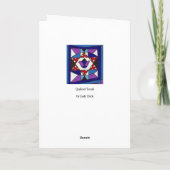 キルトにされたTorah カード (裏面)