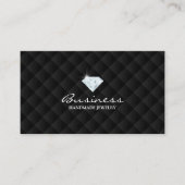 キルトにされるハンドメイドのジュエリーの贅沢で暗いダイヤモンド 名刺 (正面)