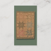 キルトにされる 名刺 (裏面)