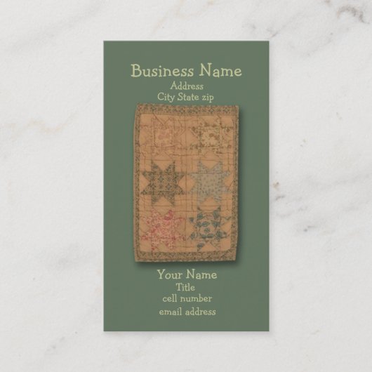 キルトにされる 名刺 (正面)