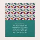 キルトにされ、折られた名刺 名刺 (内部フラット)