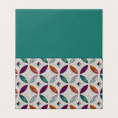 キルトにされ、折られた名刺 名刺 (外部フラット)