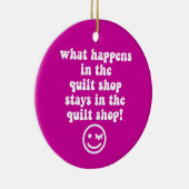 キルトにすること セラミックオーナメント (右)