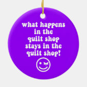 キルトにすること セラミックオーナメント (裏面)