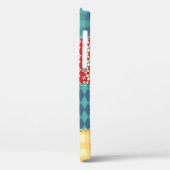 キルトのシームレスパターン。ヴィンテージパッチワークの背景 Case-Mate iPhoneケース (裏面 / 左)