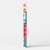 キルトのシームレスパターン。ヴィンテージパッチワークの背景 Case-Mate iPhoneケース (裏面 / 右)