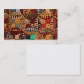 キルトのデザインの名刺 名刺 (正面/裏面)