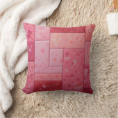 キルトのピンクのパッチワーク感じク クッション (ブランケット)