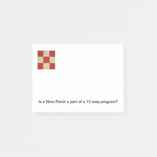 キルトのブロックのポスト・イット ポストイット (正面)