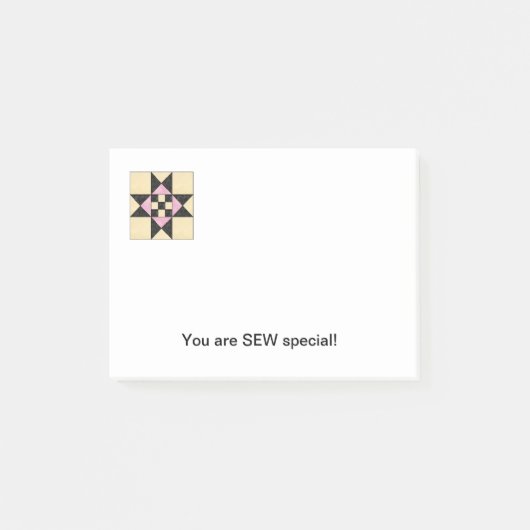 キルトのブロックのポスト・イットE ポストイット (正面)